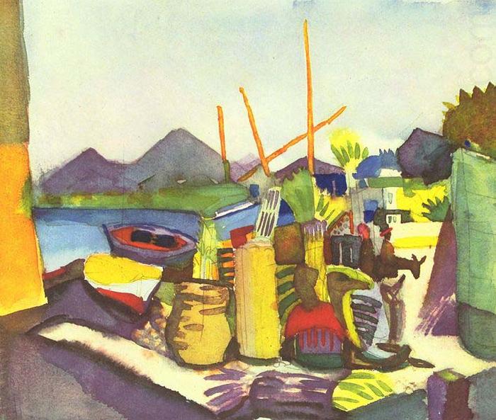August Macke Landschaft bei Hammamet china oil painting image